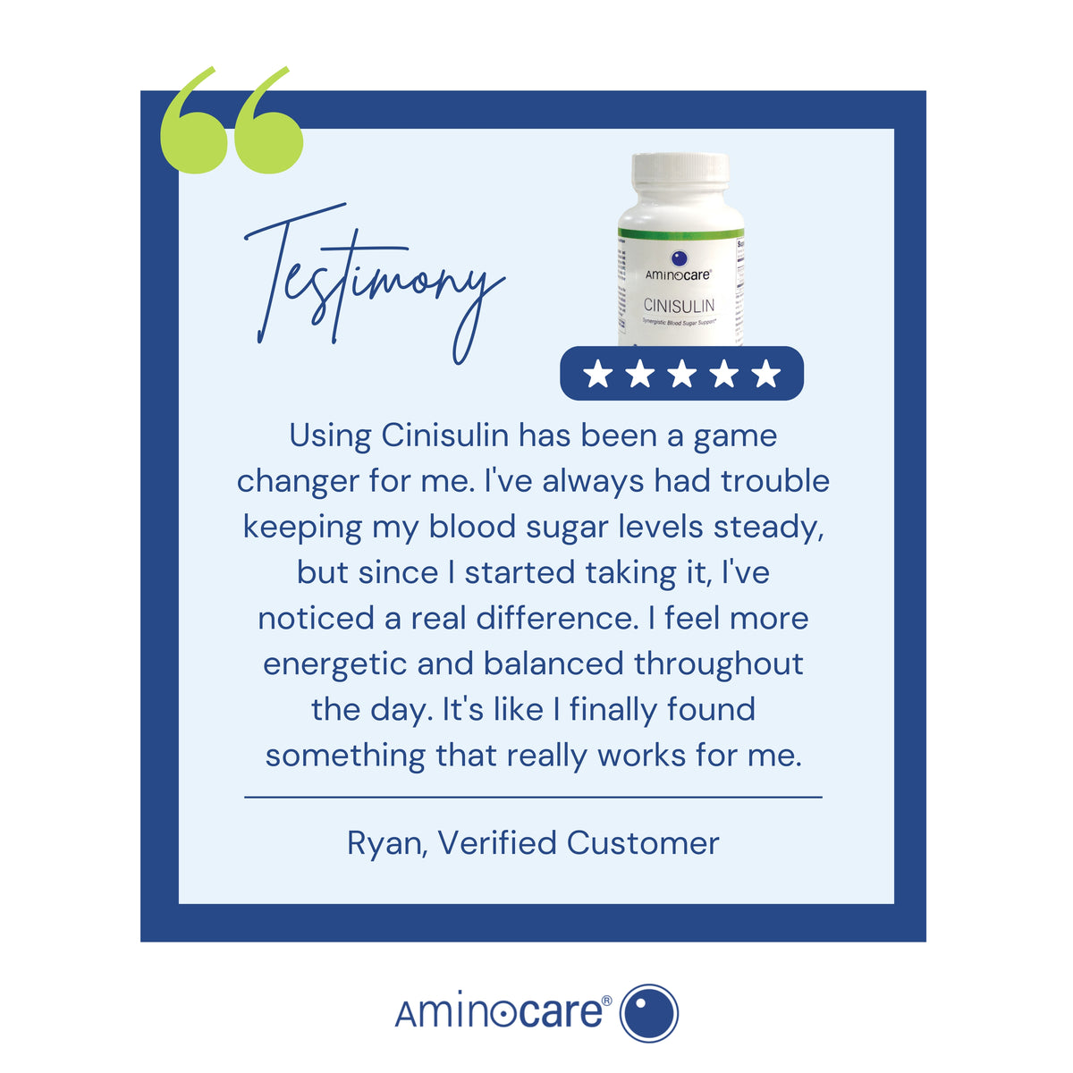 TESTIMONIAL: Cinisulin