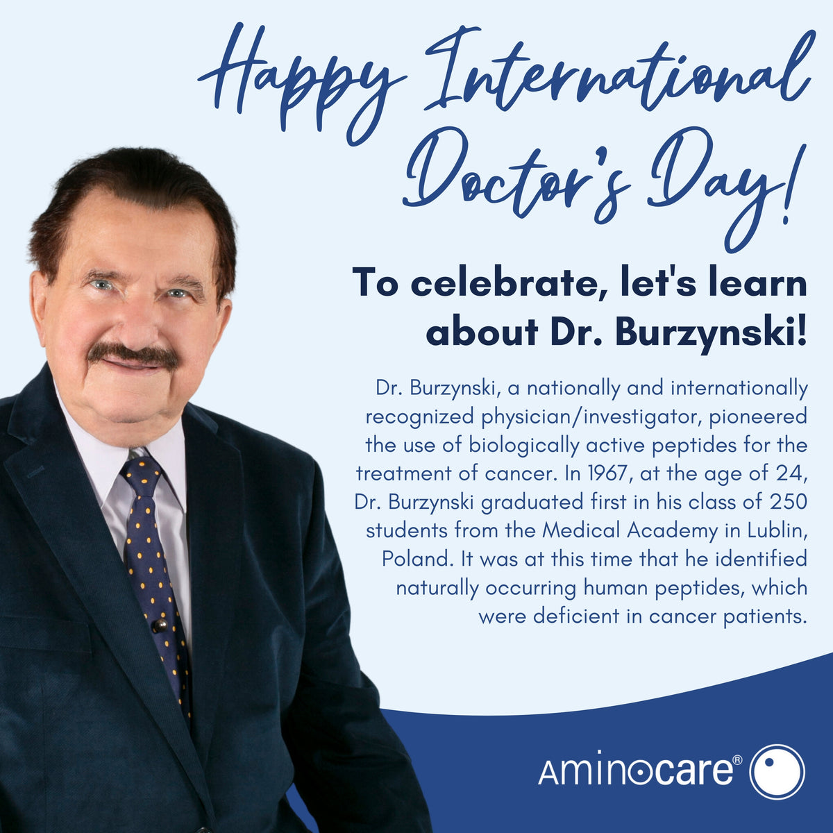 Happy National Doctor Day to Dr. Burzynski!