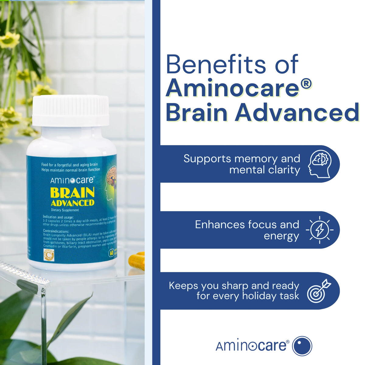 Stay Sharp This Season with AminoCare® Brain Advanced