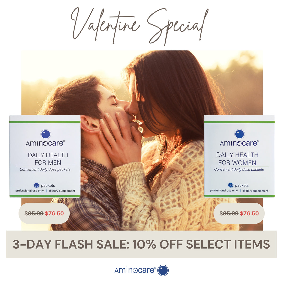 Valentine's 3 Day Flash Sale for Daily Health Supplements