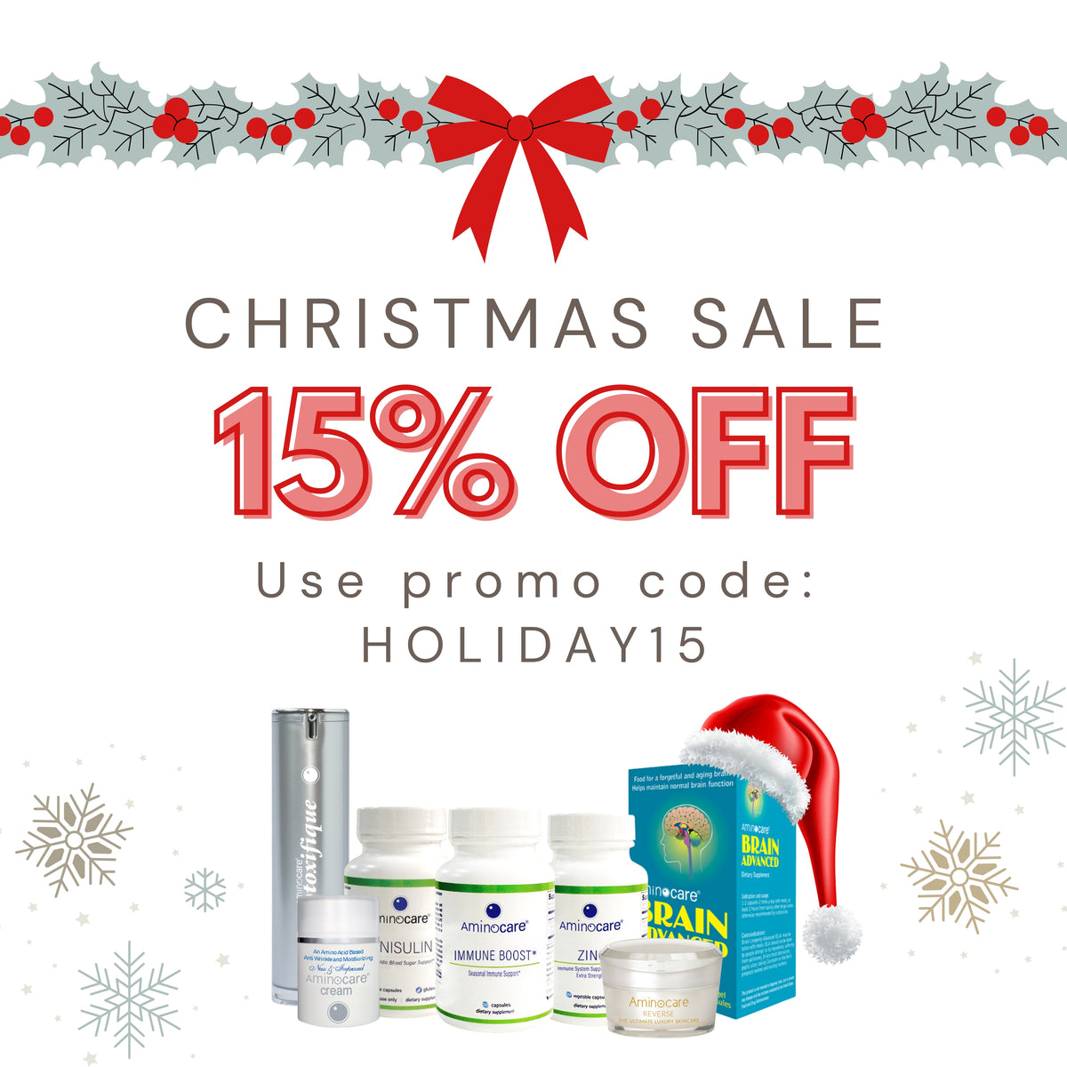 Aminocare® Exclusive Holiday Sale Starts Now!