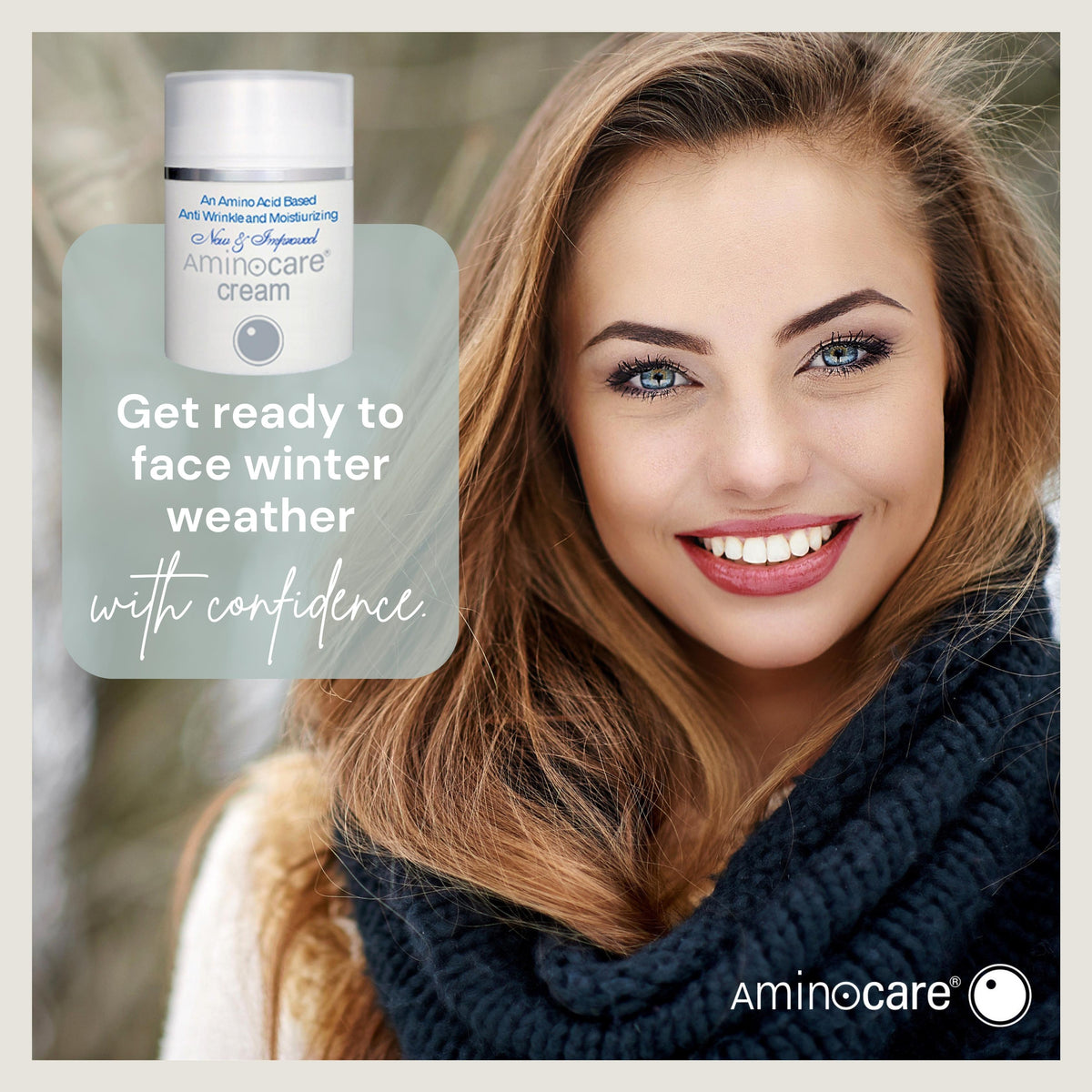 How do Amino Acids in Aminocare® products improve skin during the winter season?
