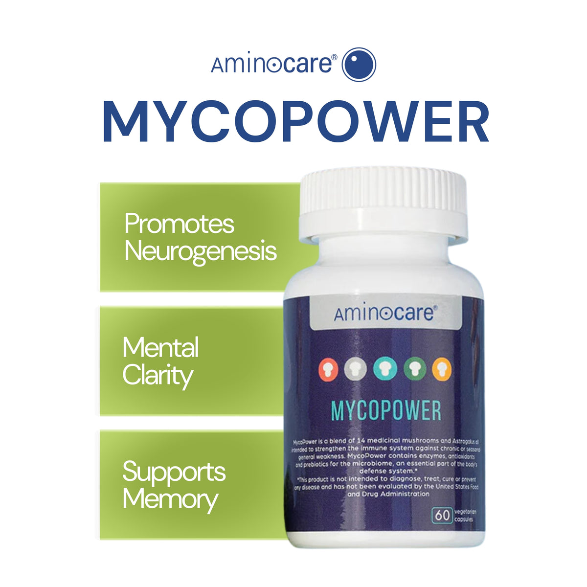 Boost Your Brain with MycoPower – Enhance Cognitive Function with AminoCare®