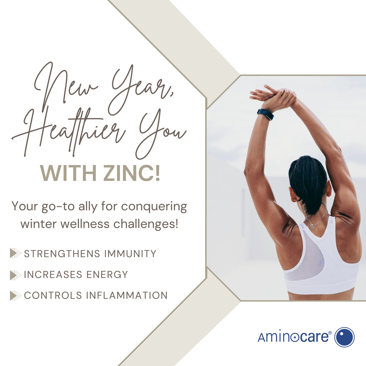 Prepare your immunity for the winter months with Aminocare® Zinc