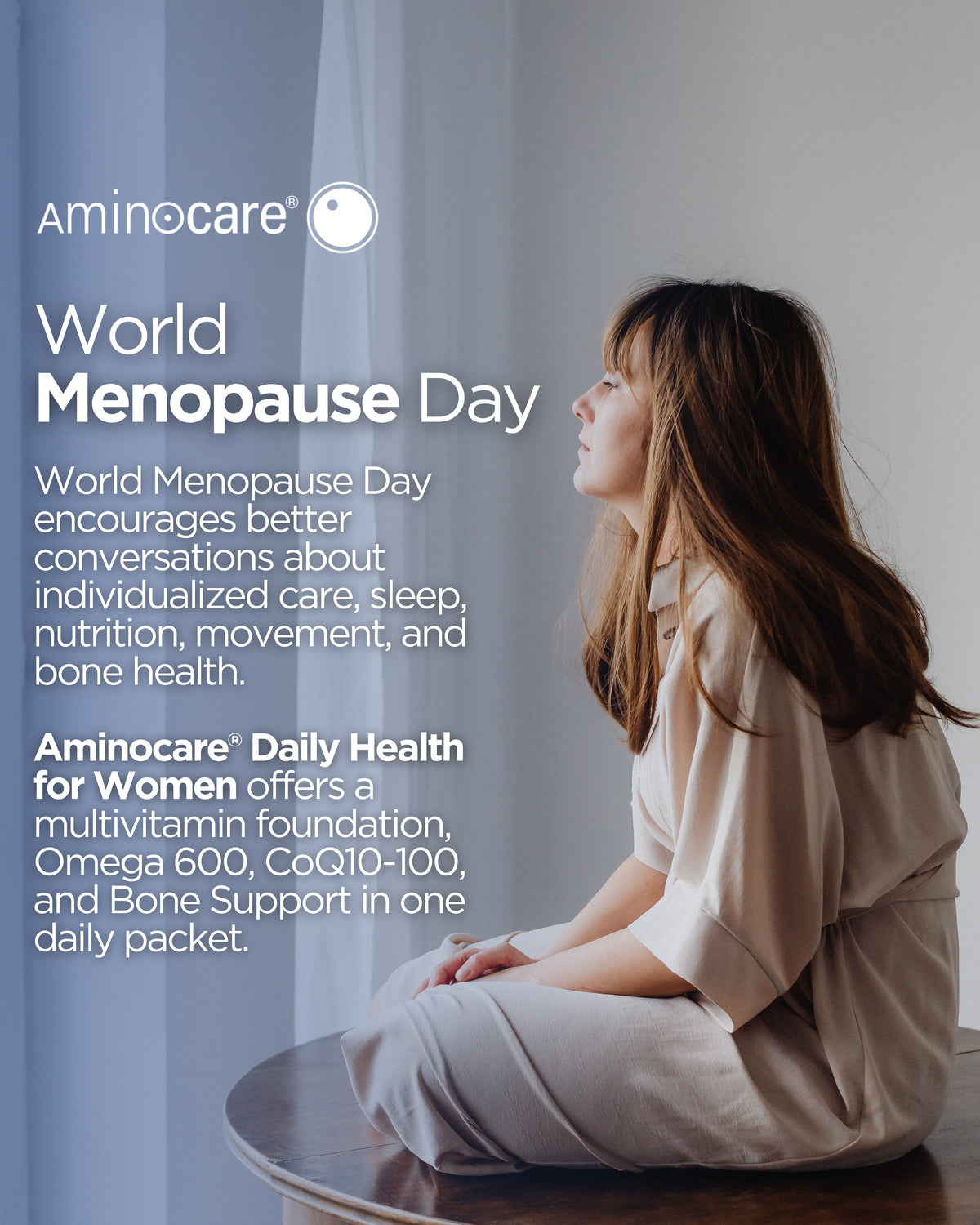 How Does a Daily Wellness Routine Change During Menopause? educational feature from Aminocare® Products